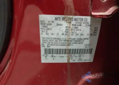 2010 Ford Edge Limited z USA, uszkodzony, nr VIN 2FMDK3KC4ABA15911